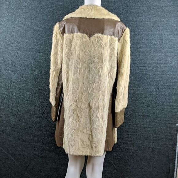 Vintage 60's Mink & Leather Coat by Sam Bifano Furs - Picture 5 of 15